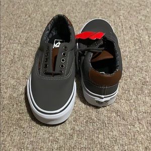 Gray and Brown Vans